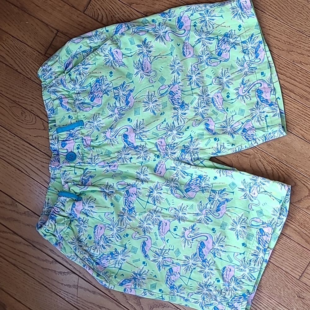 Extreme 80s Cotton Tropical Retro Shorts Mens L